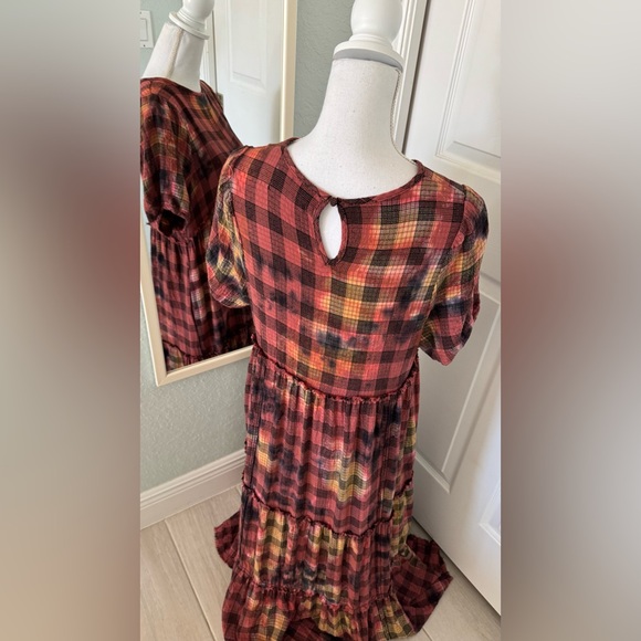 Urban Outfitters Fantine Tiered Midi Dress sz S - Picture 8 of 13
